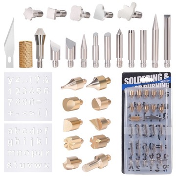 28 GROTÓW DO WYPALARKI PIROGRAFU DO DREWNA SKÓR