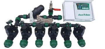 Zestaw system nawadniania Rain Bird 6 sekcji + Filtr + Złącze do kompresora