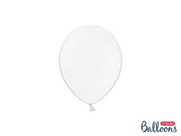 Balony Strong, Pastel Pure White, 10 szt.