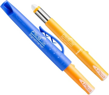 Маркер PICA GEL Маркер белый гелевый перманентный маркер