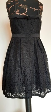 Sukienka czarna koronka Reserved 36 S 38 M
