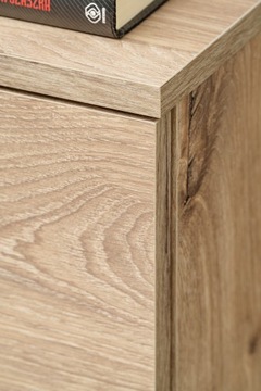 Nowoczesna MEBLOŚCIANKA CLARE – zestaw RTV z LED – Dąb Viking / Kaszmir