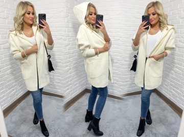 ПАЛЬТО АЛЬПАКА НА МОЛНИИ ИЗ ШЕРСТИ ЦВЕТОВ оверсайз ДЛИННОЕ