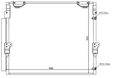 CHLADIČ KLIMATIZACE LEXUS LX450D/460/470/570 07 - 09 88460-60400