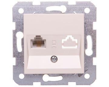 KARRE Gniazdo p/t 1xRJ11 krem 90963713