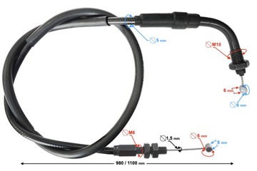 VOGE 650DS тросик дроссельной заслонки