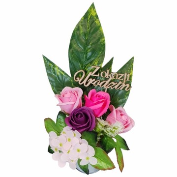 Букет мыльных цветов, мыльные розы, гортензии, подарок на женский день