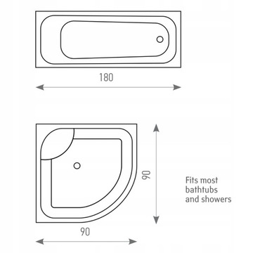 Tatkraft Penguins текстильная занавеска для душа