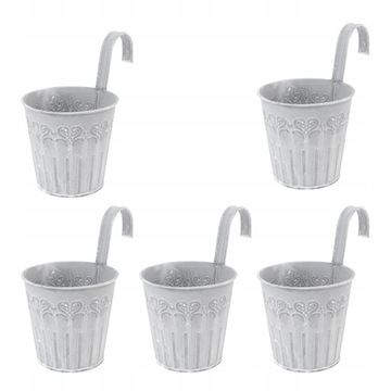 5PC Metalowe wiszące Pot Zioła garnki