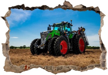 Наклейки на стену детские 3D Тракторы тракторы 130х90