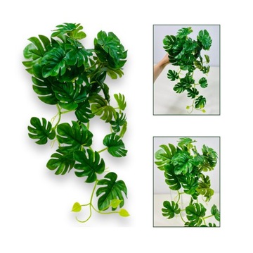 MONSTERA BUKIET LIŚCI MONSTERY ZWISY SZTUCZNE LIŚCIE NA OGRODY WERTYKALNE