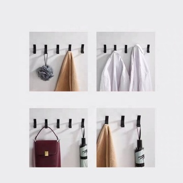 5× НАСТЕННАЯ ВЕШАЛКА КРЮЧОК ДЛЯ ОДЕЖДЫ ВАННАЯ + КЛЕЙ