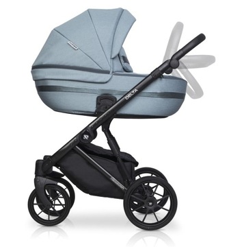 ПОЛЬСКАЯ ЛЕГКАЯ МНОГОФУНКЦИОНАЛЬНАЯ КОЛЯСКА 2в1 / RIKO BASIC DELTA OCEAN