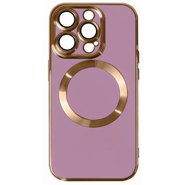 Etui GLAMOUR GOLD do MAGSAFE do IPHONE 14 PRO MAX + SZKŁO