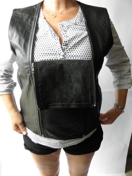 Женский кожаный мотоциклетный жилет CHOPPER L