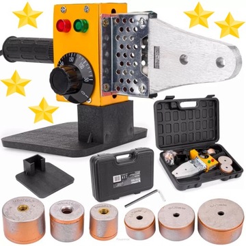 ZGRZEWARKA POLIFUZYJNA DO RUR PCV PP 1500W 6 MATRYC 20-63MM 230V POWERMAT