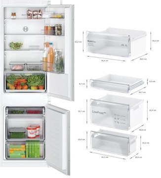 Lodówka BOSCH KIV865SE0 177,2x54,1 zawias ślizgowy