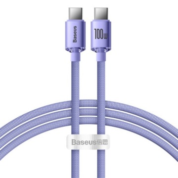 КАБЕЛЬ BASEUS CRYSTAL USB-C QC PD 100 Вт 1,2 м
