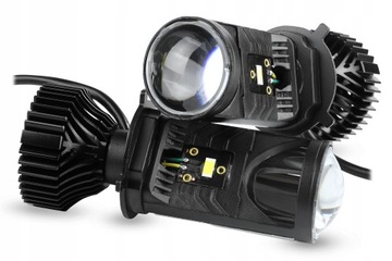 SOCZEWKI PROJEKTORY LAMPY H4 MINI Bi-LED 5500K