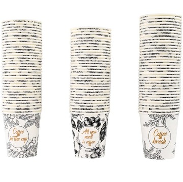 KUBKI PAPIEROWE DO KAWY BIAŁE ALL YOU NEED 400ML