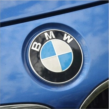 Комплект из 2 эмблем BMW: капот 82 мм, багажник 74 мм