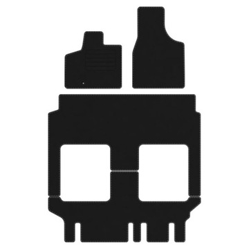 CHRYSLER TOWN&COUNTRY 10-16 dywaniki welur EKO CZARNE
