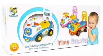 Большая игровая машина класса люкс 3 в 1 со звуками и ходунками