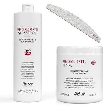 BE HAIR BE SMOOTH ZESTAW DUŻY MASKA SZAMPON 2 X 1L
