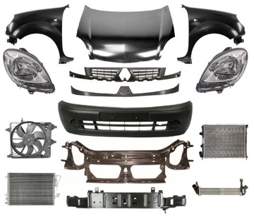 RENAULT KANGOO 03-08 PŘEDNÍ SVĚTLOMET KAPOTA PAS
