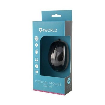 4World Mysz optyczna Basic Line Small, USB