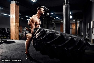 Пояс тяжелоатлетический S FIRE TEAM FIT, черный