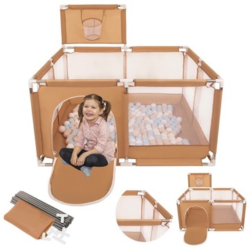 KOJEC Z KOSZEM SUCHY BASEN DLA DZIECI 100 KULEK