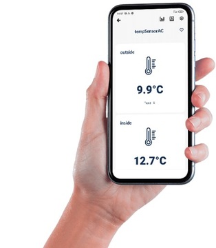 Модуль ввода-вывода WiFi BLEBOX tempSensorAC v2, 1 вход. 1-проводной