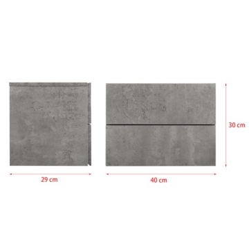 ПОДВЕСНОЙ ПОЛКА-ШКАФ С 2 НАСТЕННЫМИ ЯЩИКАМИ