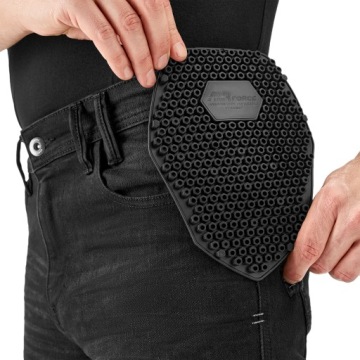 Мужские мотоциклетные джинсы SHIMA ZENITH BLACK Monolayer+ GRATISES