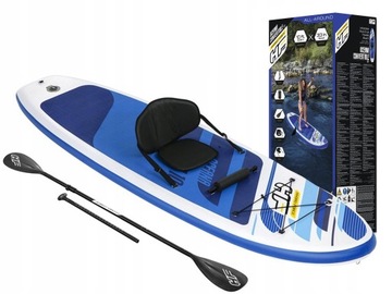8W1 ZESTAW SURFING BOARD PADDLE DESKA STAND UP SUP SIEDZISKO KAJAK BESTWAY