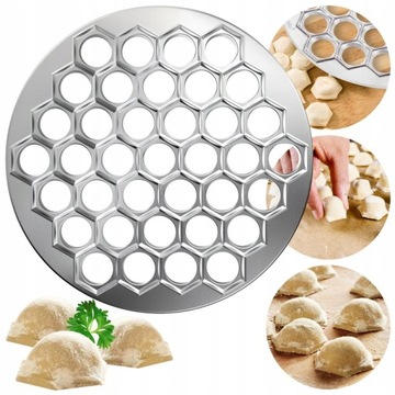FORMA FOREMKA PIEROŻNICA DO PIEROGÓW USZEK PIEROGI RAVIOLI WYKROJNIK 37SZT