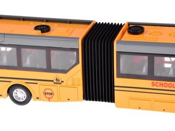 Сочлененный городской школьный автобус, управляемый с помощью пульта RC0624.