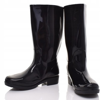 КЛАССИЧЕСКИЕ ВЫСОКИЕ ЖЕНСКИЕ БОТИНКИ, ЧЕРНЫЕ, МОДНЫЕ