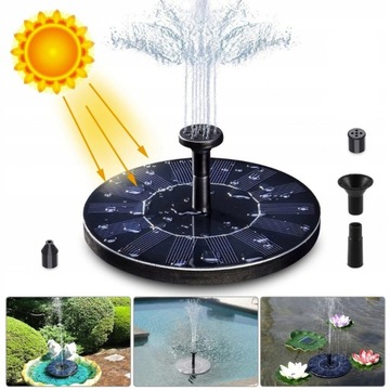 СОЛНЕЧНЫЙ САДОВЫЙ ФОНТАН, ПЛАВАЮЩИЙ НАСОС ДЛЯ ПРУДА