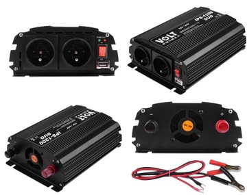 АВТОМОБИЛЬНЫЙ КОНВЕРТЕР TIR 12 В 24 В 230 В 600 Вт 1200 Вт VOLT POLSKA TIR + USB