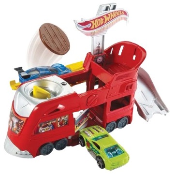 HOT WHEELS набір рейки для розширення CITY крута ресторан + машинка FJN39