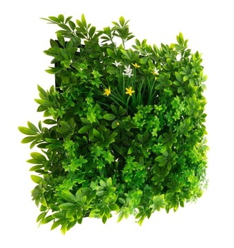 Ogród pionowy zestaw sztucznych roślin żywopłot sztuczny miks2 zielona mata