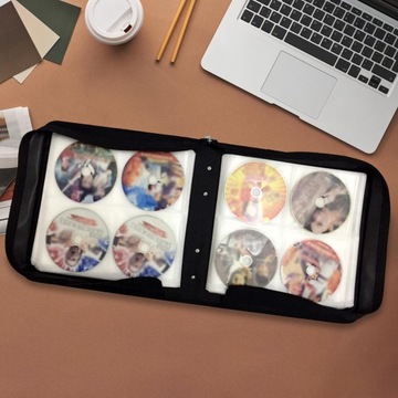 Torba organizatora na płyty CD Torba do przechowywania płyt Przenośne etui na zamek błyskawiczny