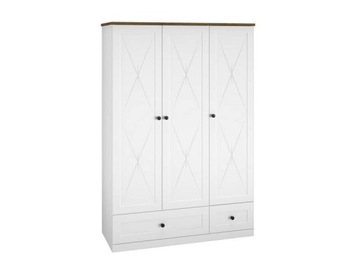 Szafa LILLE 02 biała 3-drzwiowa 137 cm ML MEBLE