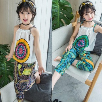 Топ без бретелек для девочек + брюки