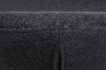 Табурет для ног EGG WIDE, темно-серый 27 - шерсть, сталь - идеально подходит для гостиной