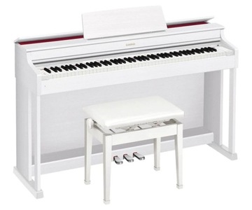 CASIO AP-470 WE PIANINO CYFROWE + ŁAWA DREWNIANA REGULOWANA