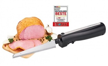 NÓŻ ELEKTRYCZNY DO KROJENIA CHLEBA KEBABA GYROSA INOX ZE STALI CLATRONIC