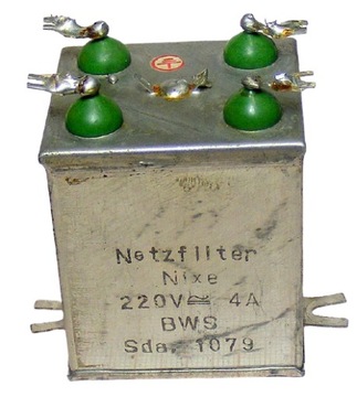 Filtr sieciowy 4A 220V Netzfilter Nixe [048]L4
